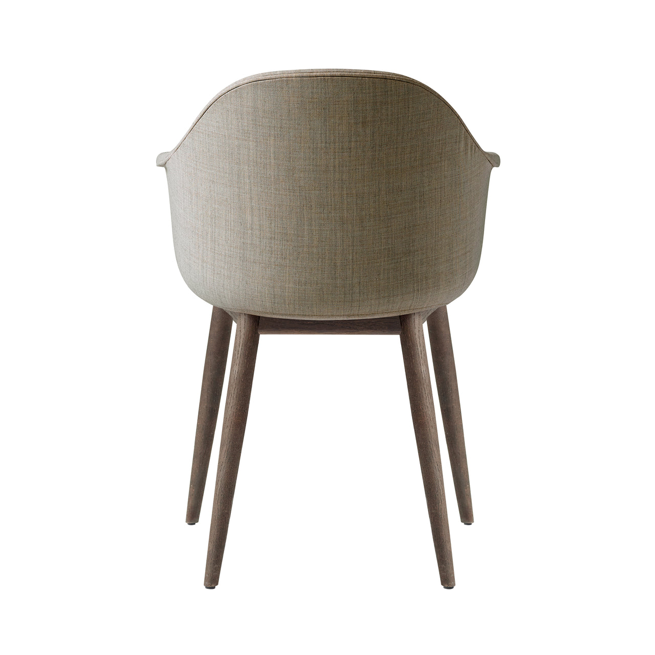 Harbour Dining Chair: Wood Base Upholstered + Dark Stained Oak + Remix3 233