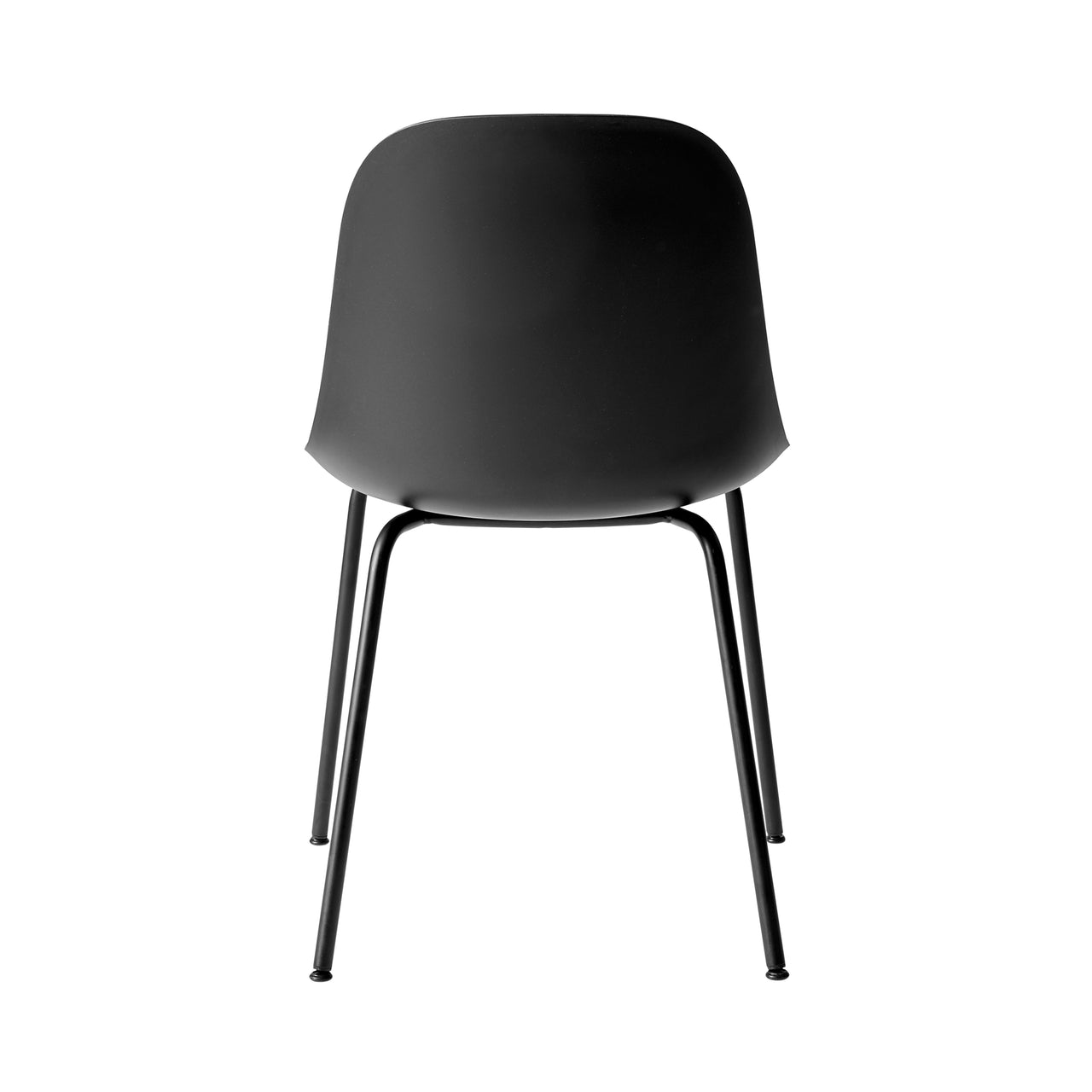 Harbour Side Chair: Steel Base + Black