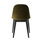 Harbour Side Chair: Wood Base Upholstered + Black Oak