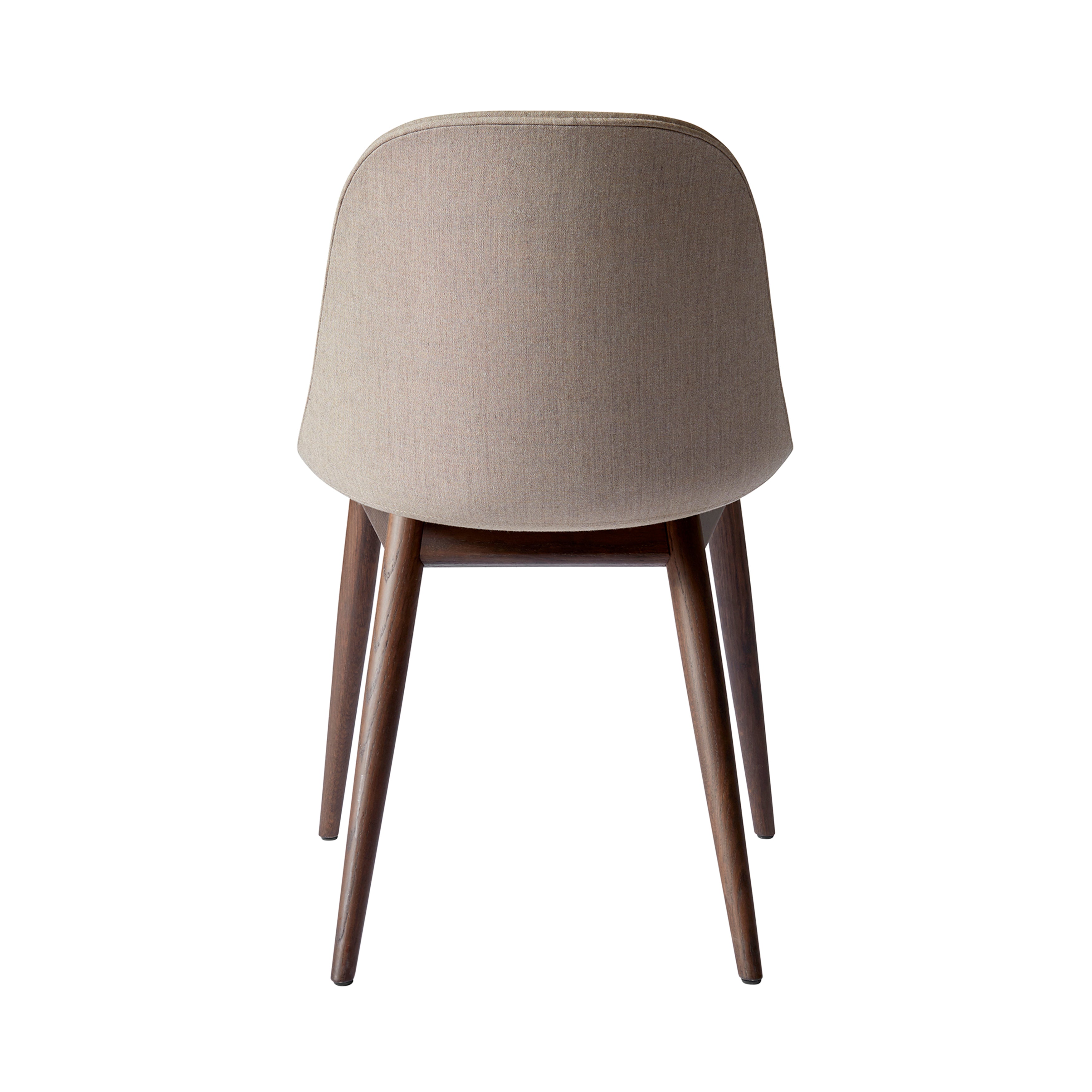Harbour Side Chair: Wood Base Upholstered + Dark Stained Oak + Remix3 233