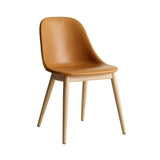 Harbour Side Chair: Wood Base Upholstered + Natural Oak + Dakar 0250