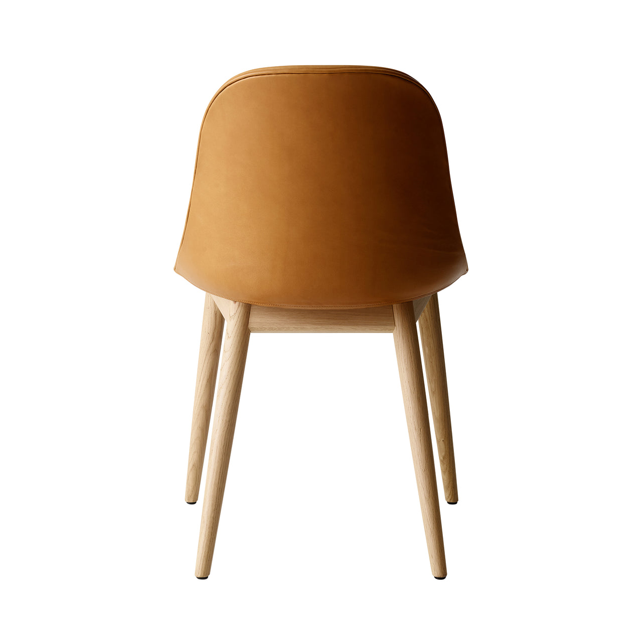 Harbour Side Chair: Wood Base Upholstered + Natural Oak + Dakar 0250