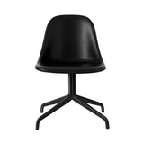 Harbour Swivel Side Chair: Upholstered + Black Steel + Dakar 0842