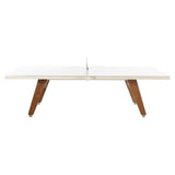 RS Stationary Ping-Pong Table: Indoor/Outdoor + White