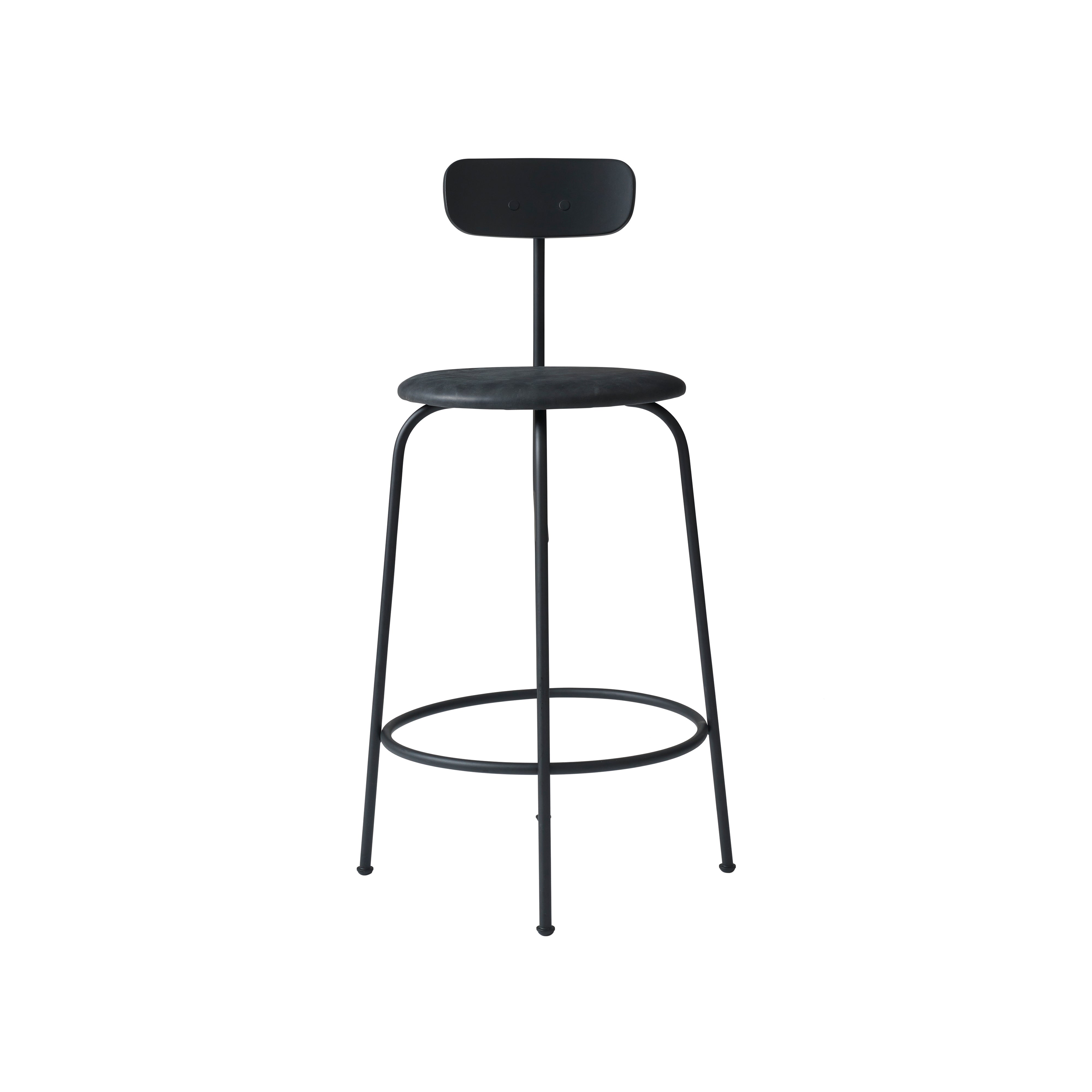 Afteroom Bar + Counter Chair: Upholstered + Counter + Black
