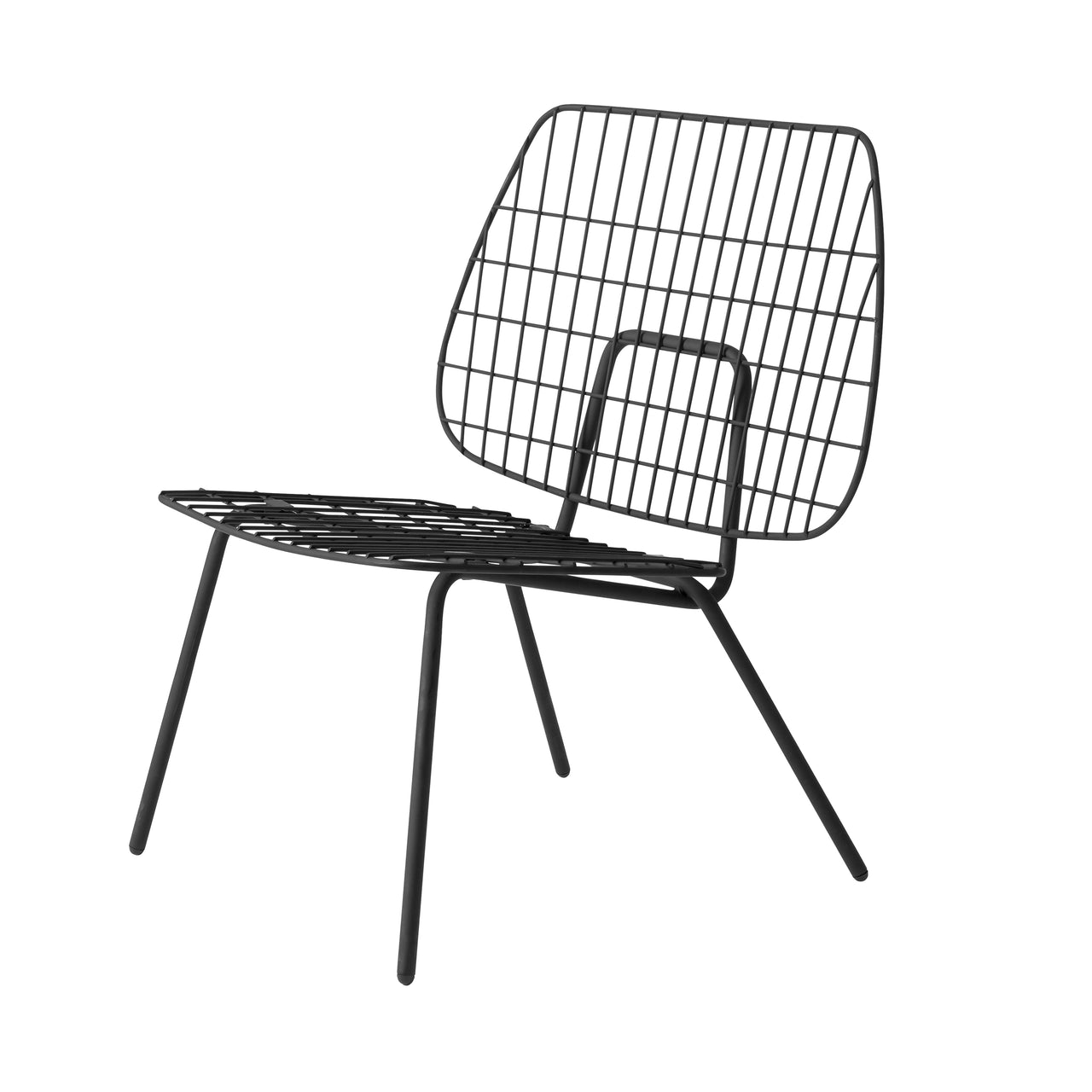 WM String Lounge Chair: Set of 2 + Black