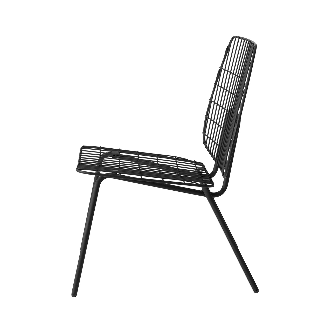 WM String Lounge Chair: Set of 2 + Black
