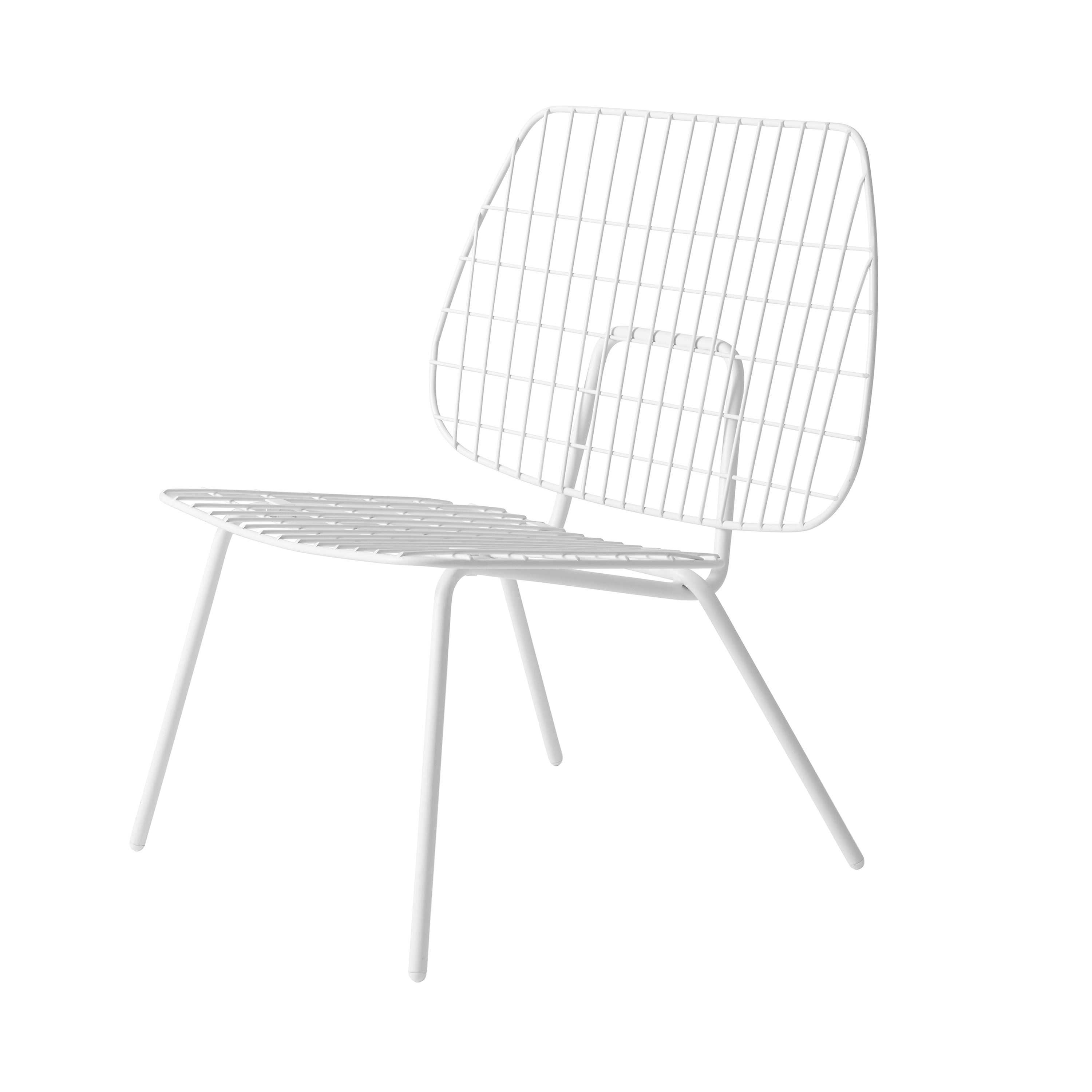 WM String Lounge Chair: Set of 2 + White