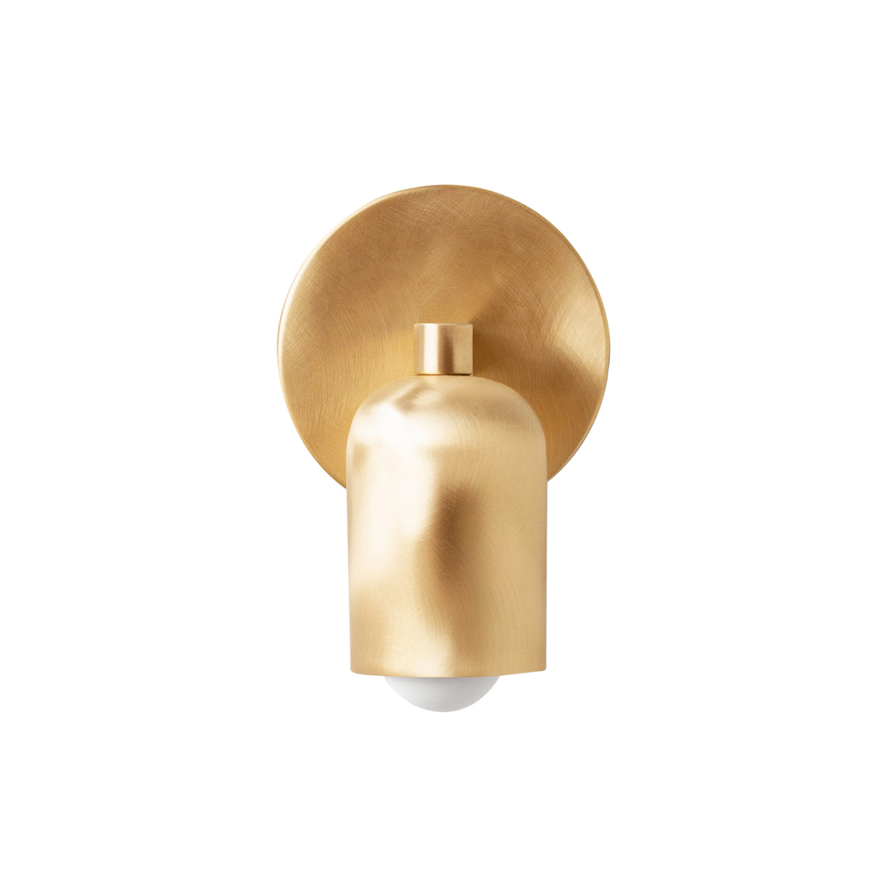Fixed Down Sconce: Slim + Brass