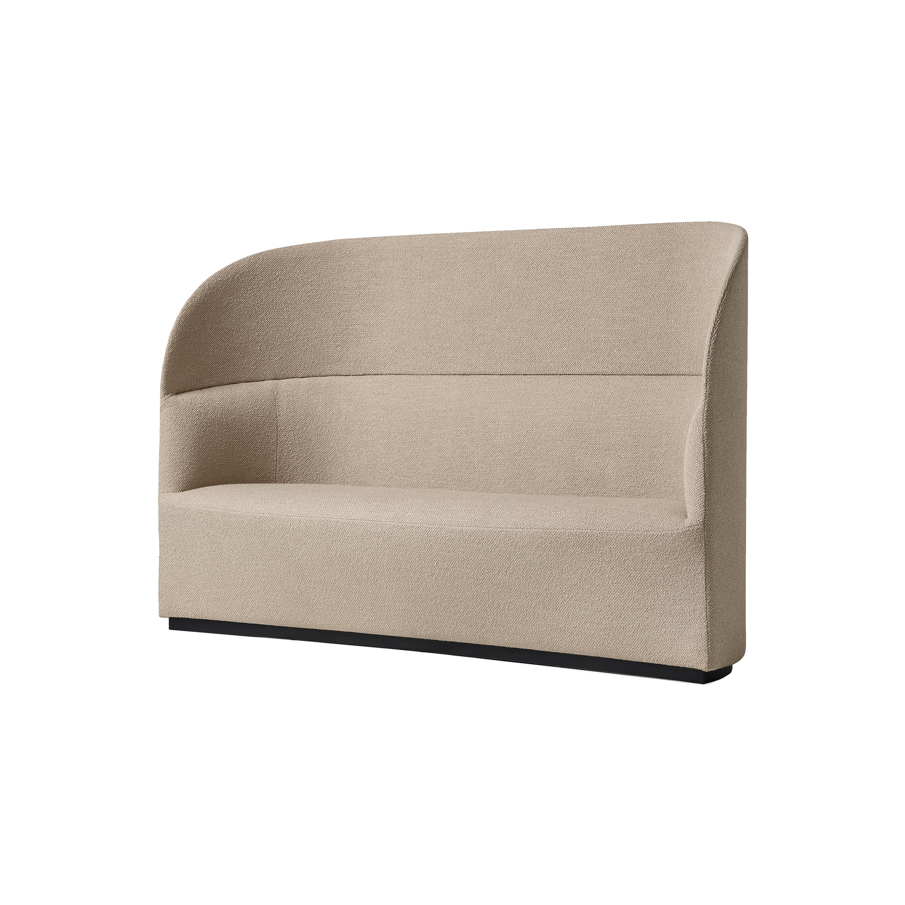 Tearoom Highback Sofa: With Power Outlet + Boucle 02