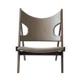 Knitting Lounge Chair: Dark Stained Oak + Dakar 0311