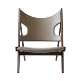 Knitting Lounge Chair: Dark Stained Oak + Dakar 0311