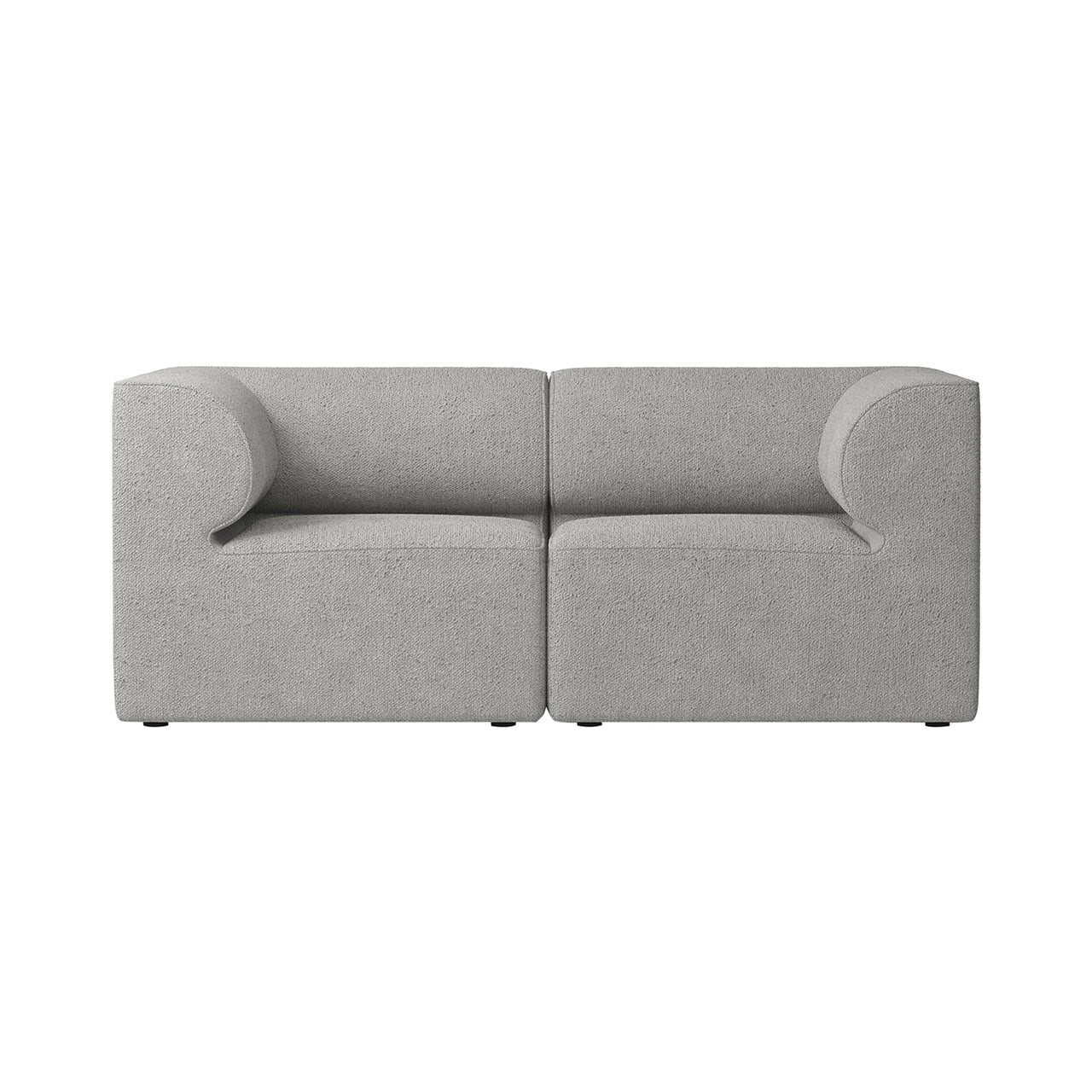 Eave Modular 2 Seater Sofa: Large + Configuration 1 + Boucle 16
