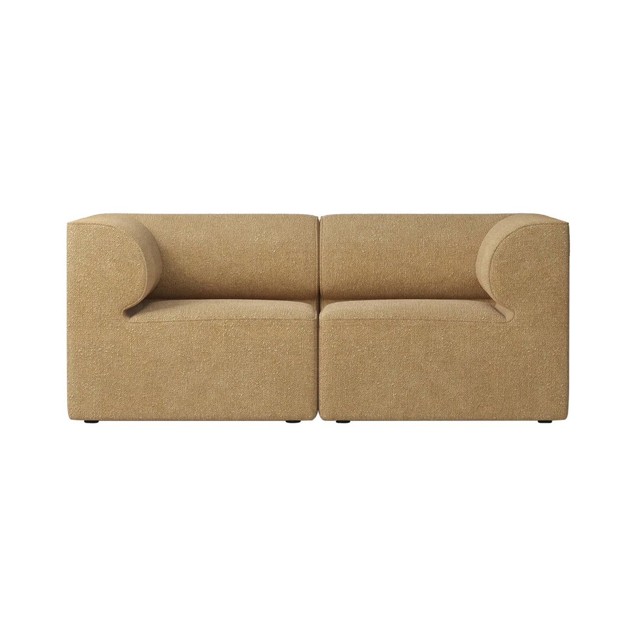 Eave Modular 2 Seater Sofa: Small + Configuration 1 + Boucle 06