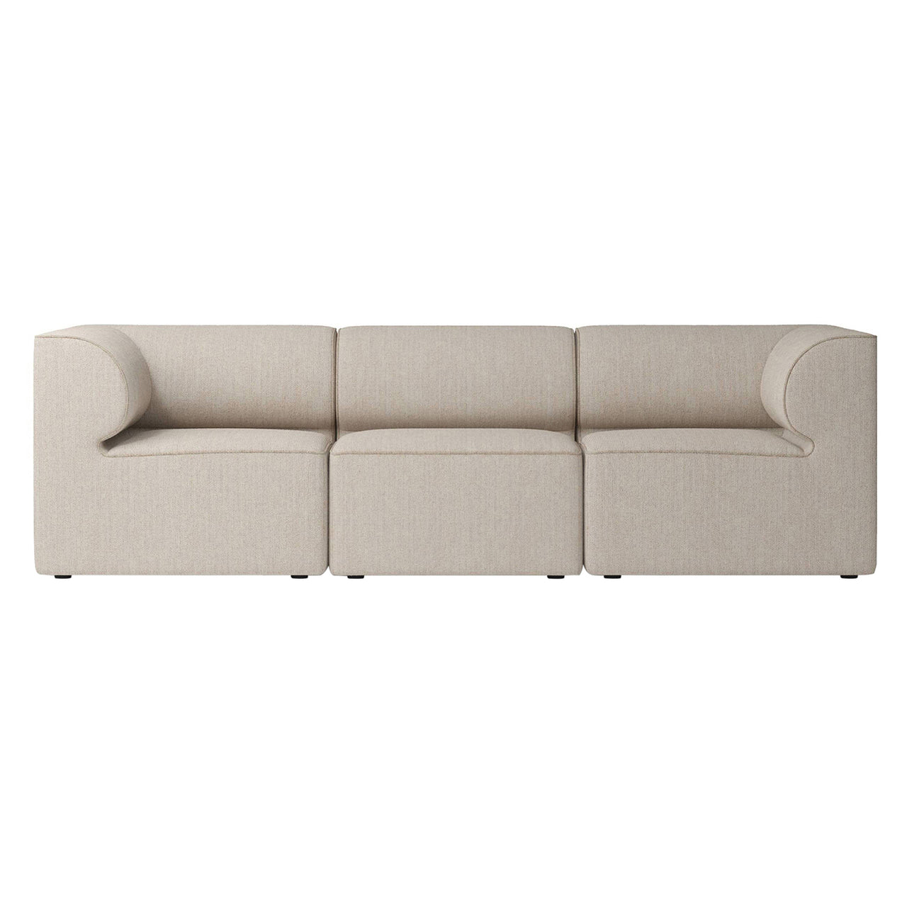 Eave Modular 3 Seater Sofa: Small + Configuration 2 + Savanna 202