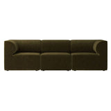 Eave Modular 3 Seater Sofa: Small + Configuration 2 + Champion 035