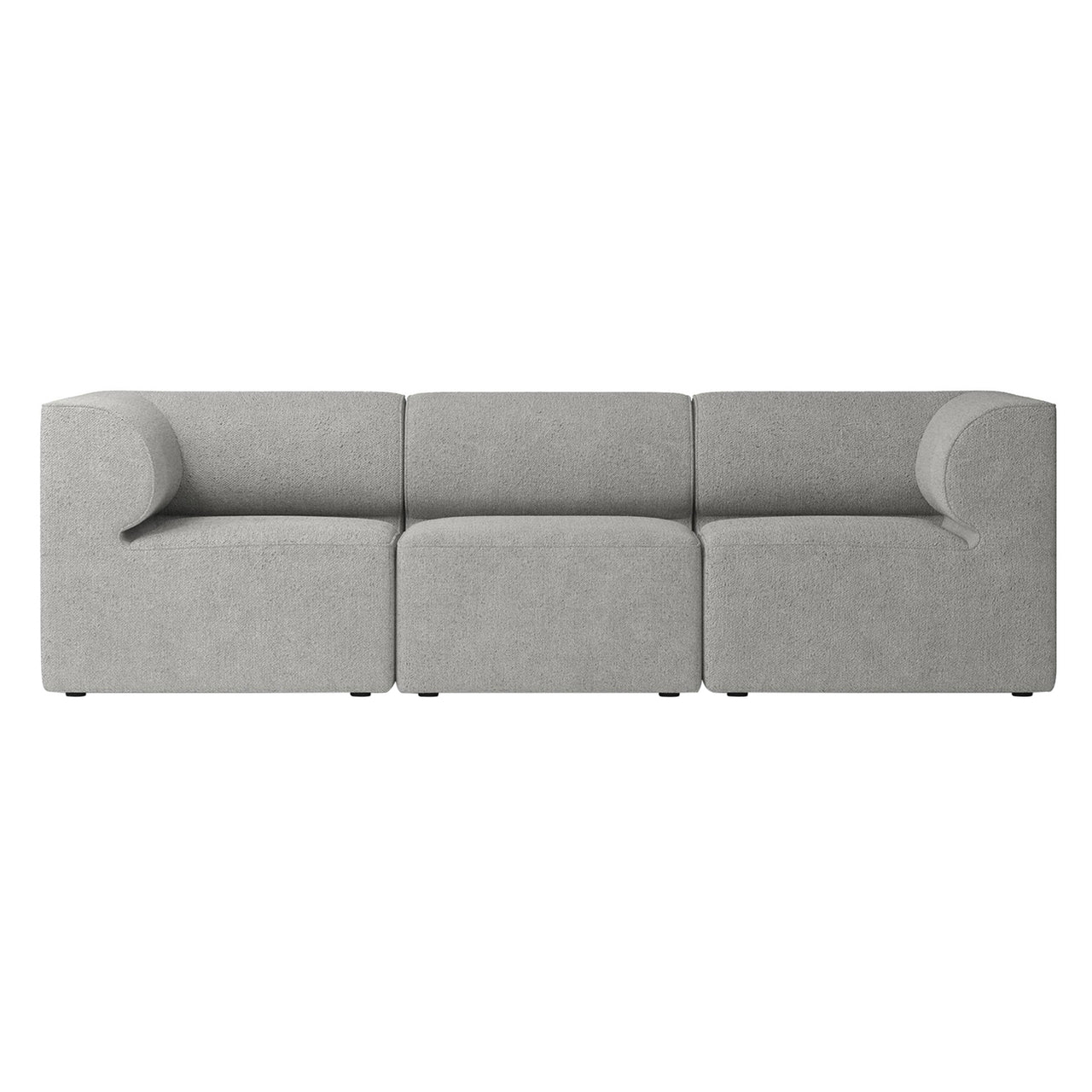 Eave Modular 3 Seater Sofa: Small + Configuration 2 + Boucle 16