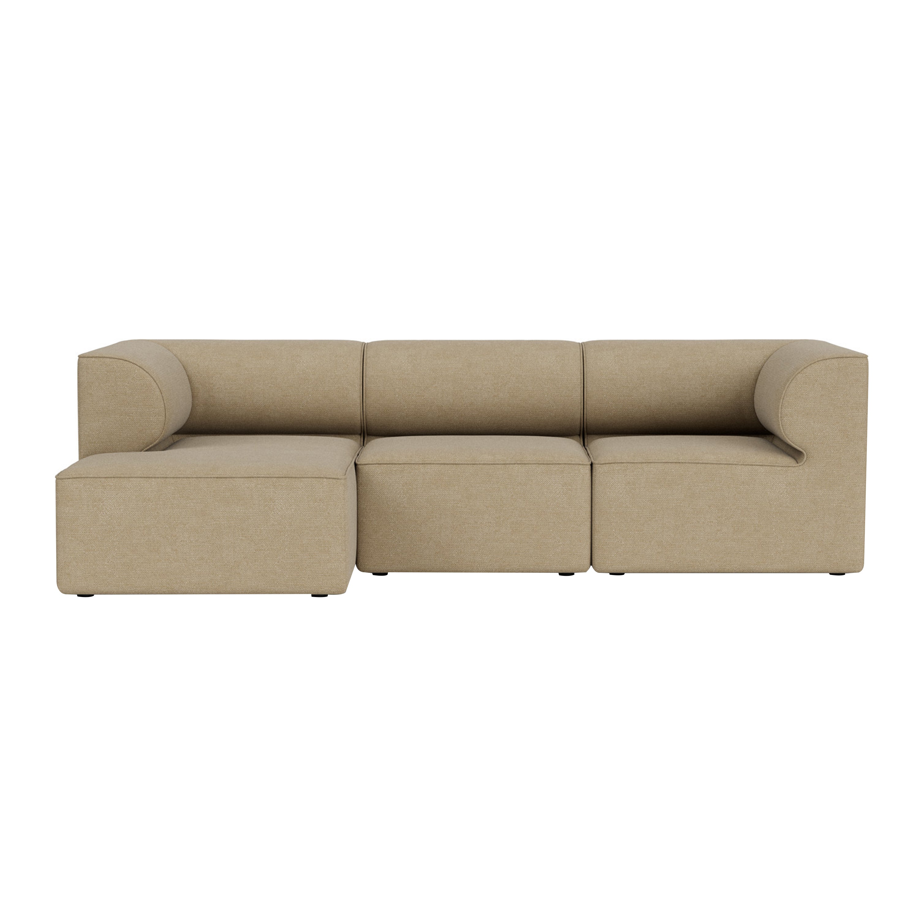 Eave 3 Seater Sofa: Small + Configuration 12 + Boucle 02