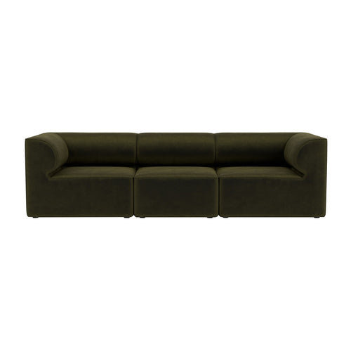 Eave Modular 3 Seater Sofa: Large + Configuration 2 + Champion 035