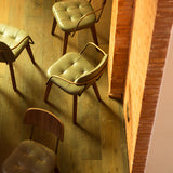 Utility Dining Armchair: Upholstered