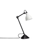 Lampe Gras N°205 Lamp: White + Round