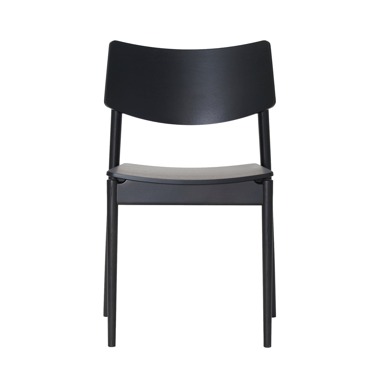 Shibuya Cafe Dining Chair A-DC01: Grain Matte Black