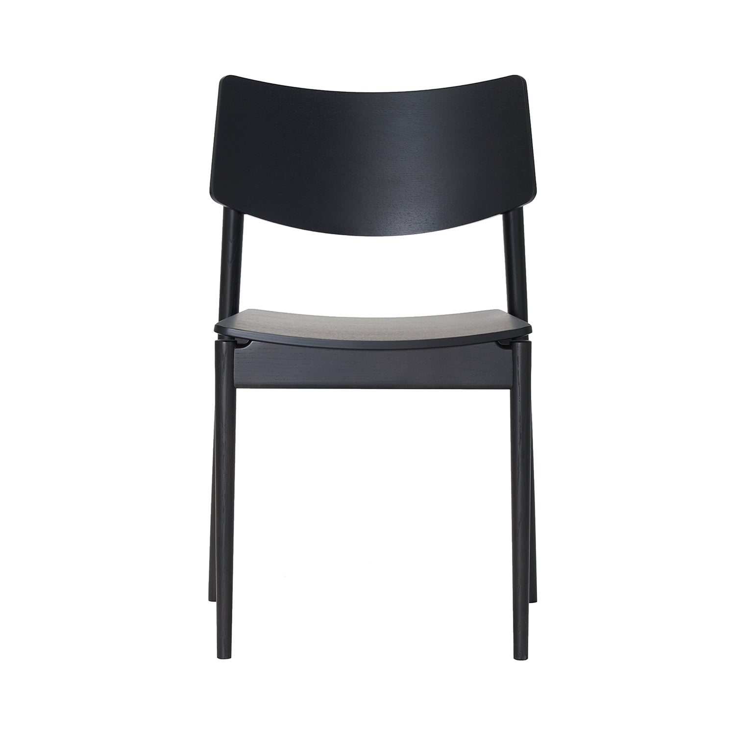 Shibuya Cafe Dining Chair A-DC01: Grain Matte Black