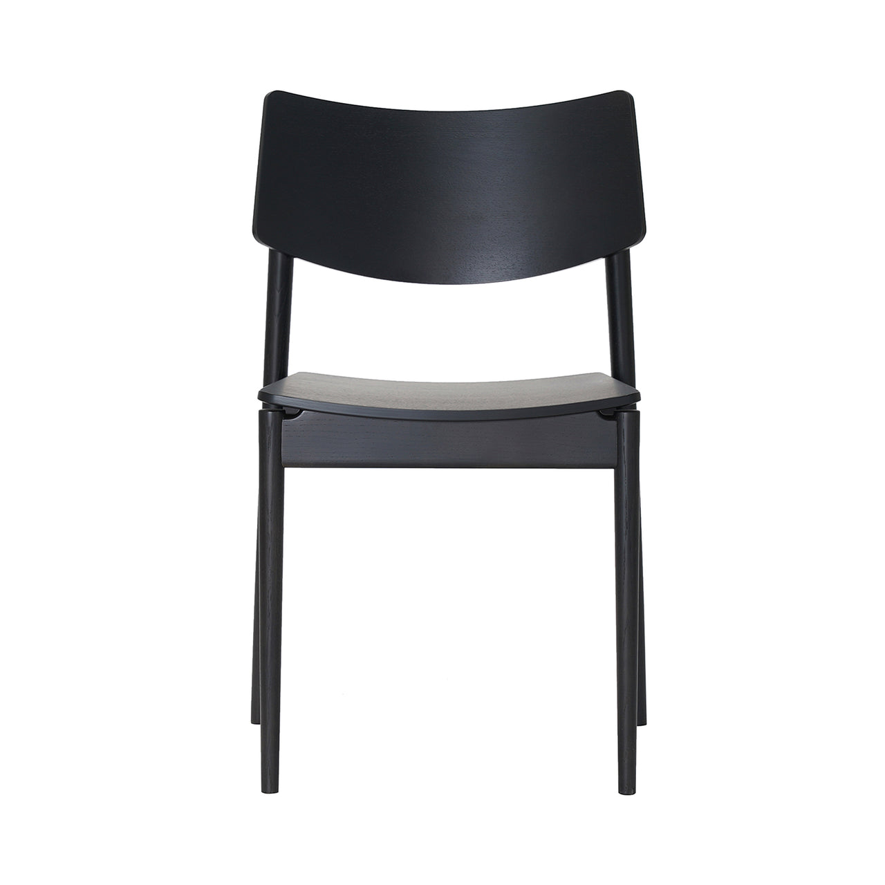 Shibuya Cafe Dining Chair A-DC01: Grain Matte Black