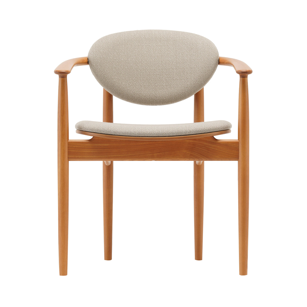 Azabu Hills Dining Chair A-DC04: Keyaki Brown