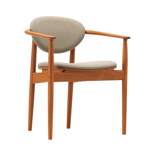 Azabu Hills Dining Chair A-DC04: Keyaki Brown + Coda 2
