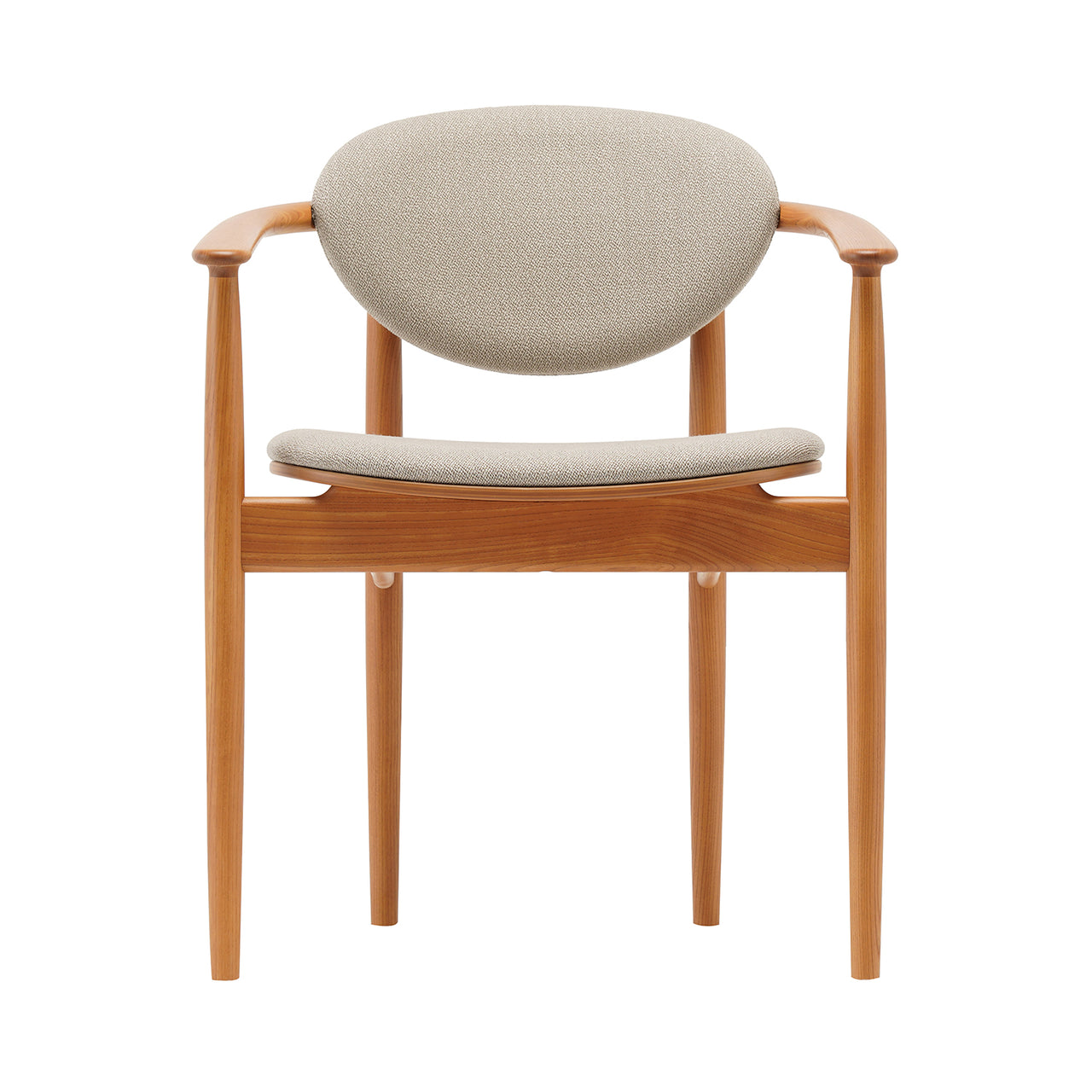 Azabu Hills Dining Chair A-DC04: Keyaki Brown + Coda 2
