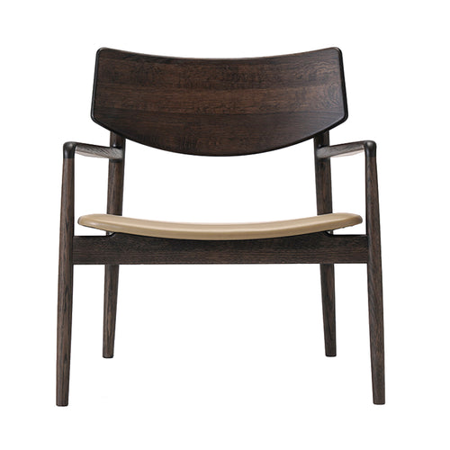 A-LC01 Lounge Chair: Smoked Oak + Leabelle Leather