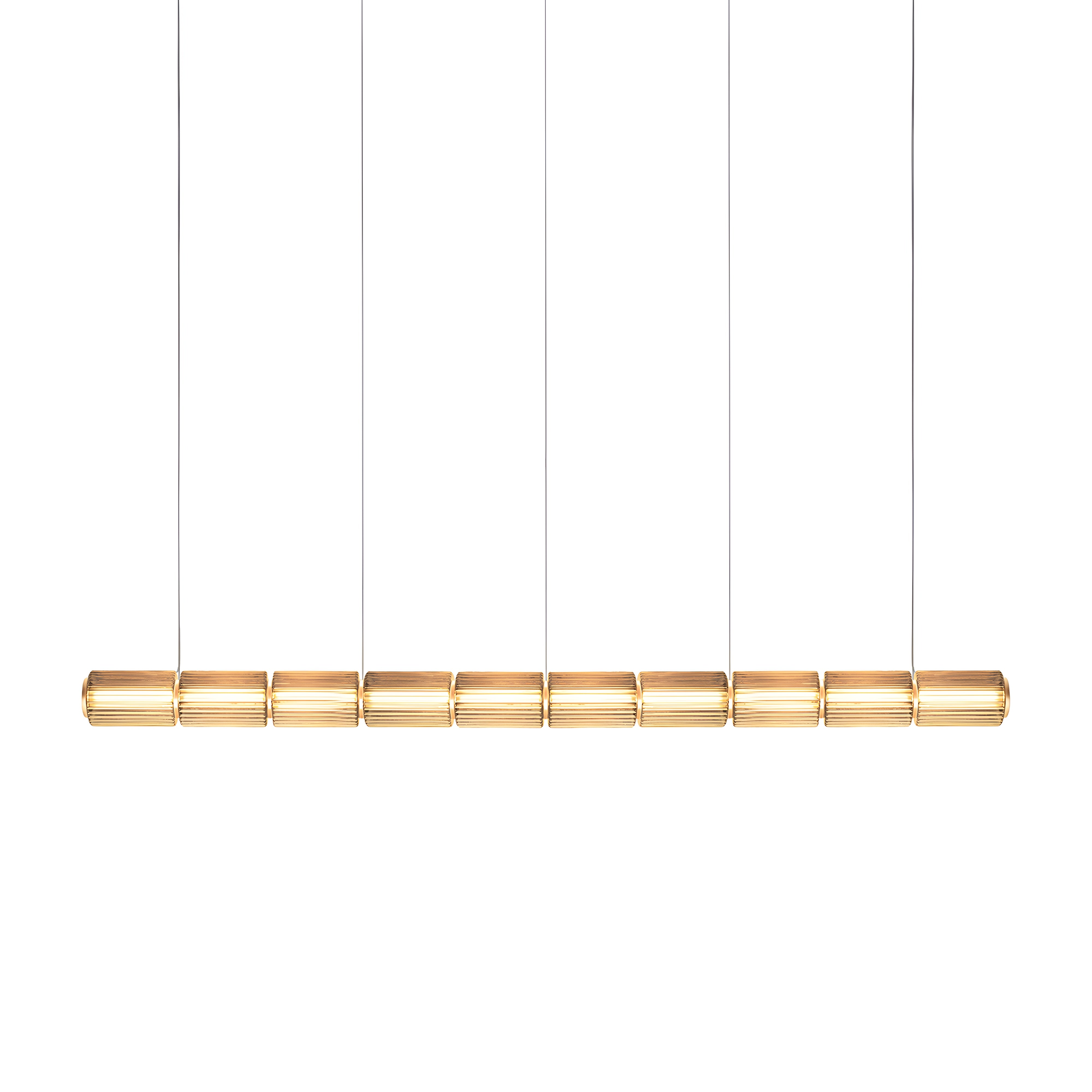 Column 175 Horizontal Pendant: 10 Units + Amber