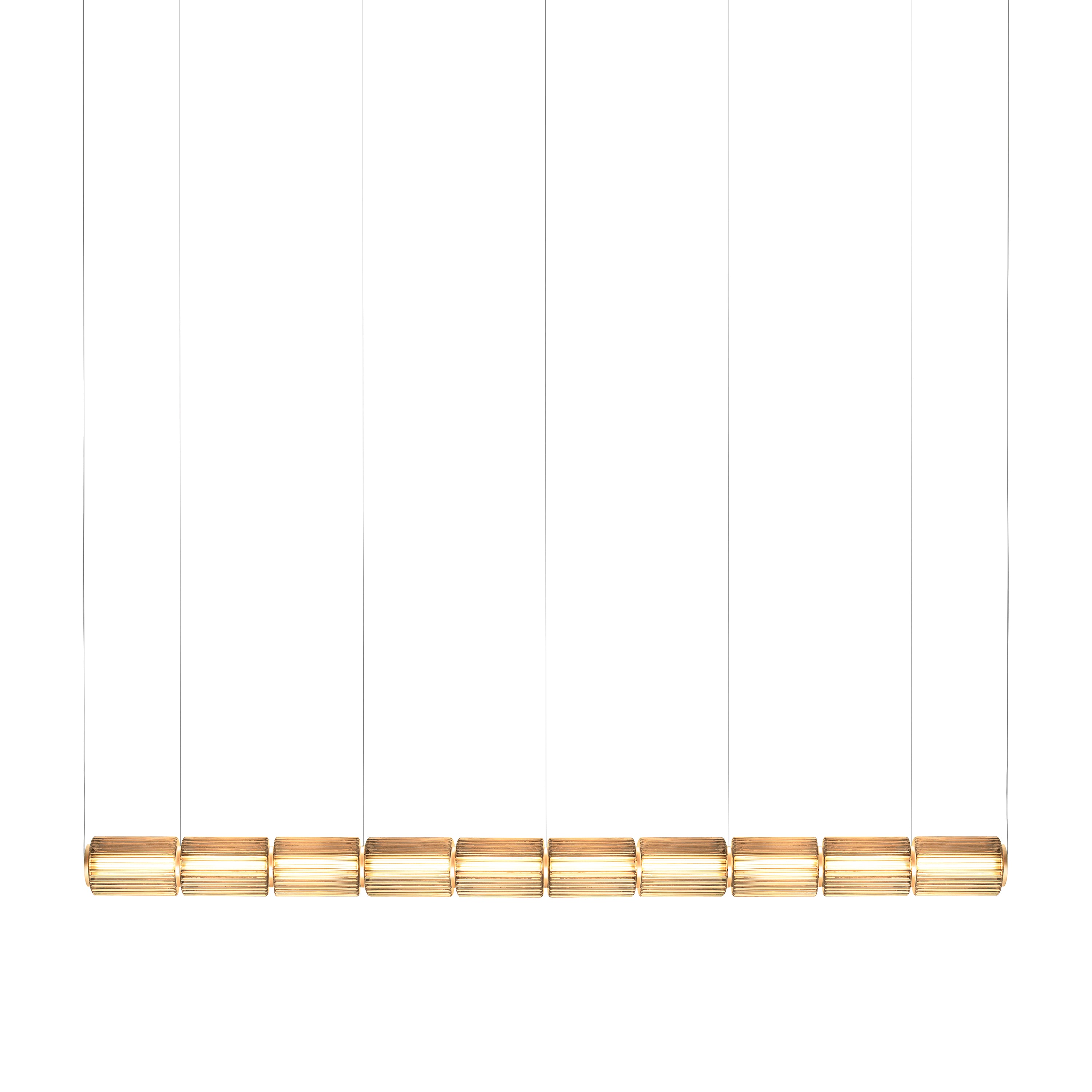 Column 175 Horizontal Pendant: 10 Units + Amber