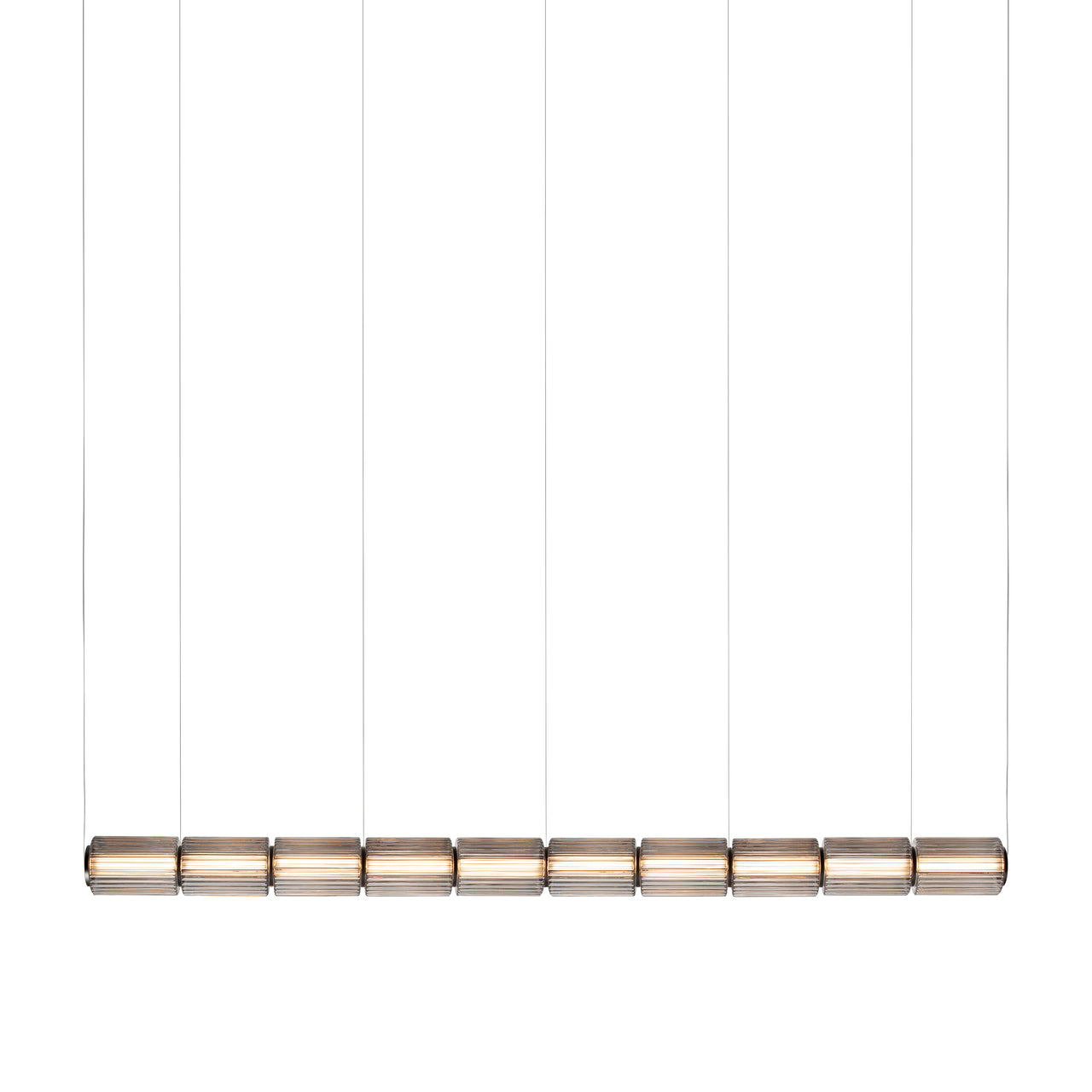 Column 175 Horizontal Pendant: 10 Units + Carbon