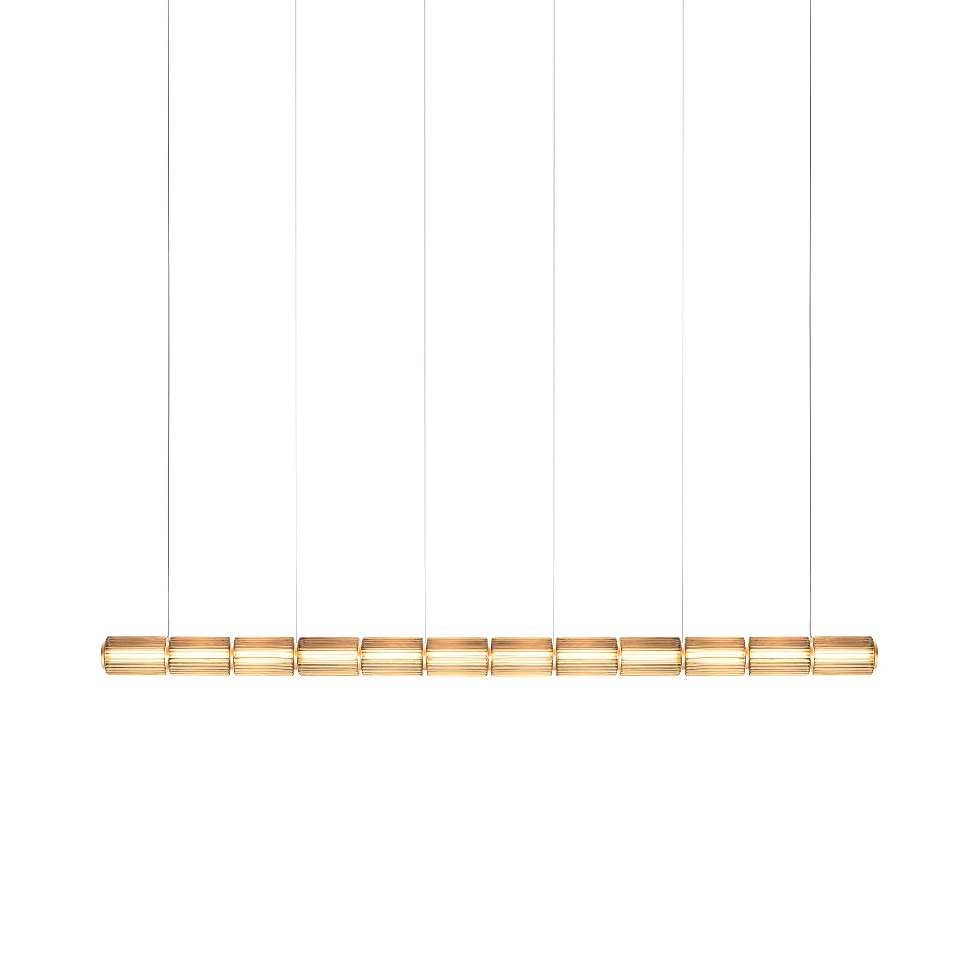 Column 175 Horizontal Pendant: 12 Units + Amber