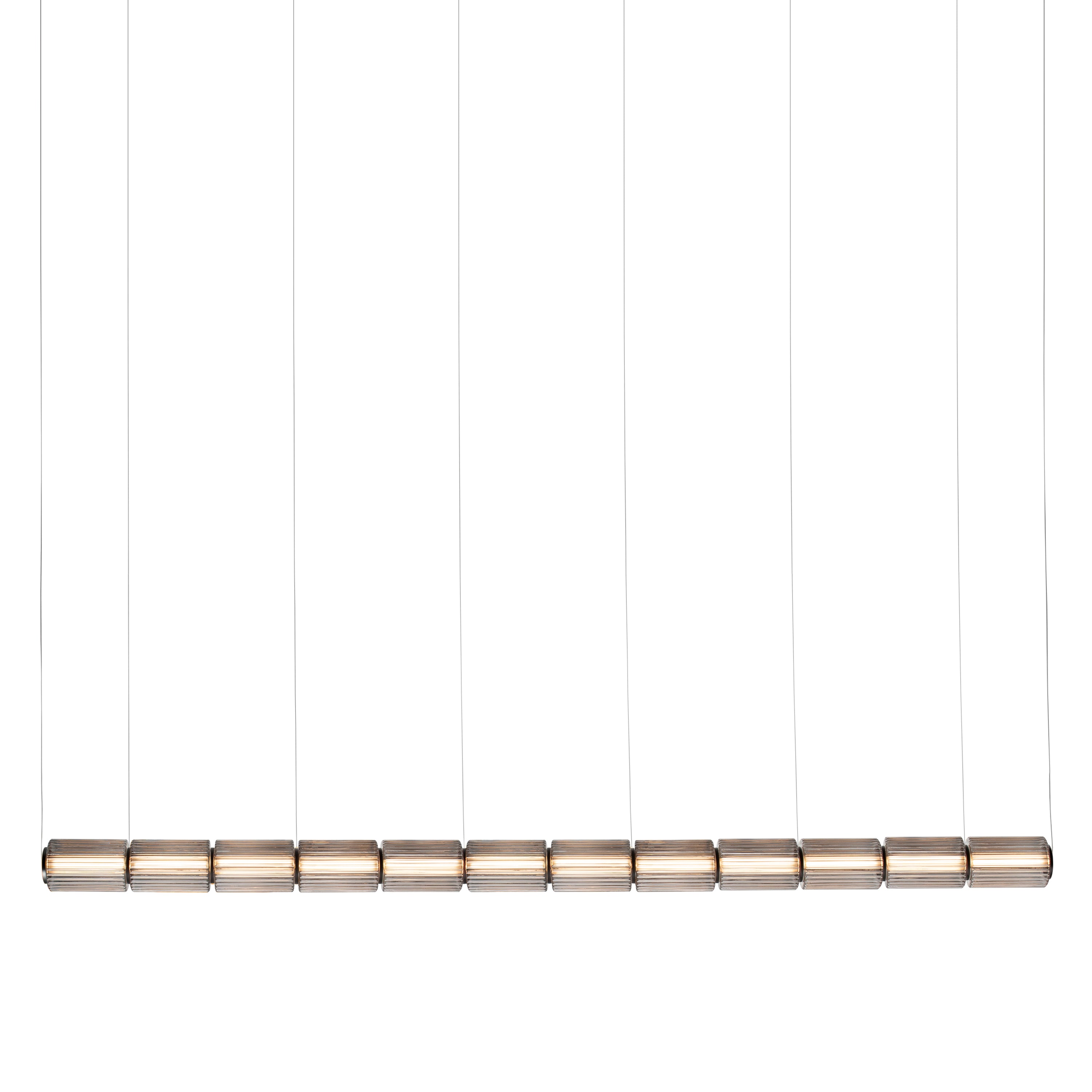 Column 175 Horizontal Pendant: 12 Units + Carbon