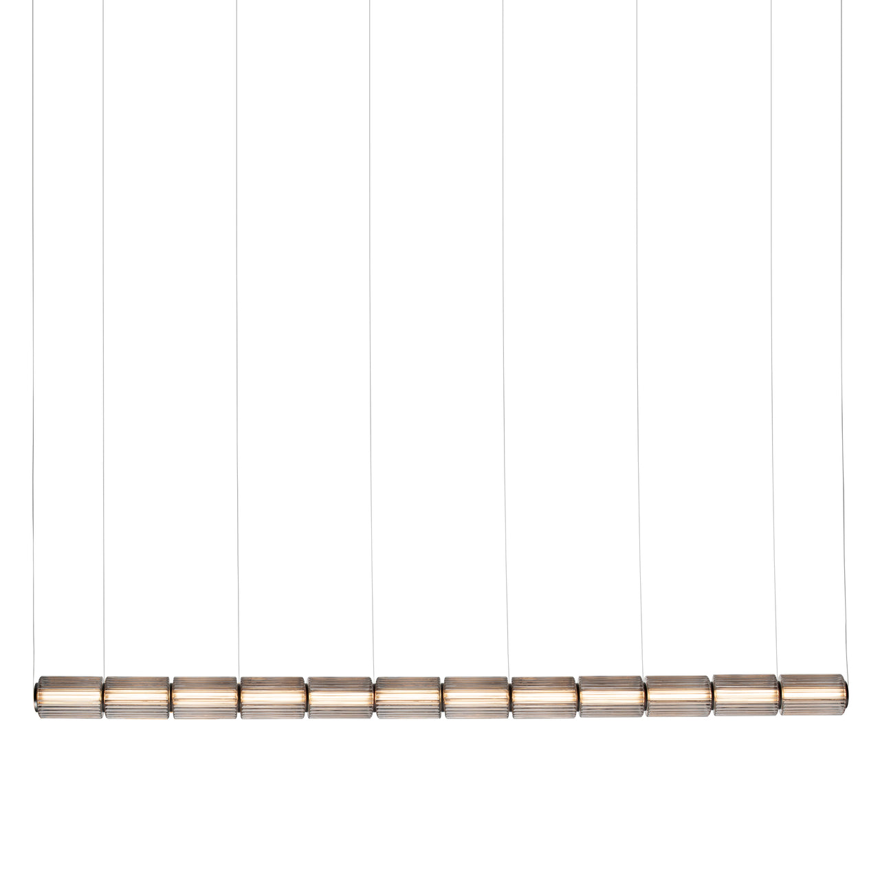 Column 175 Horizontal Pendant: 12 Units + Carbon