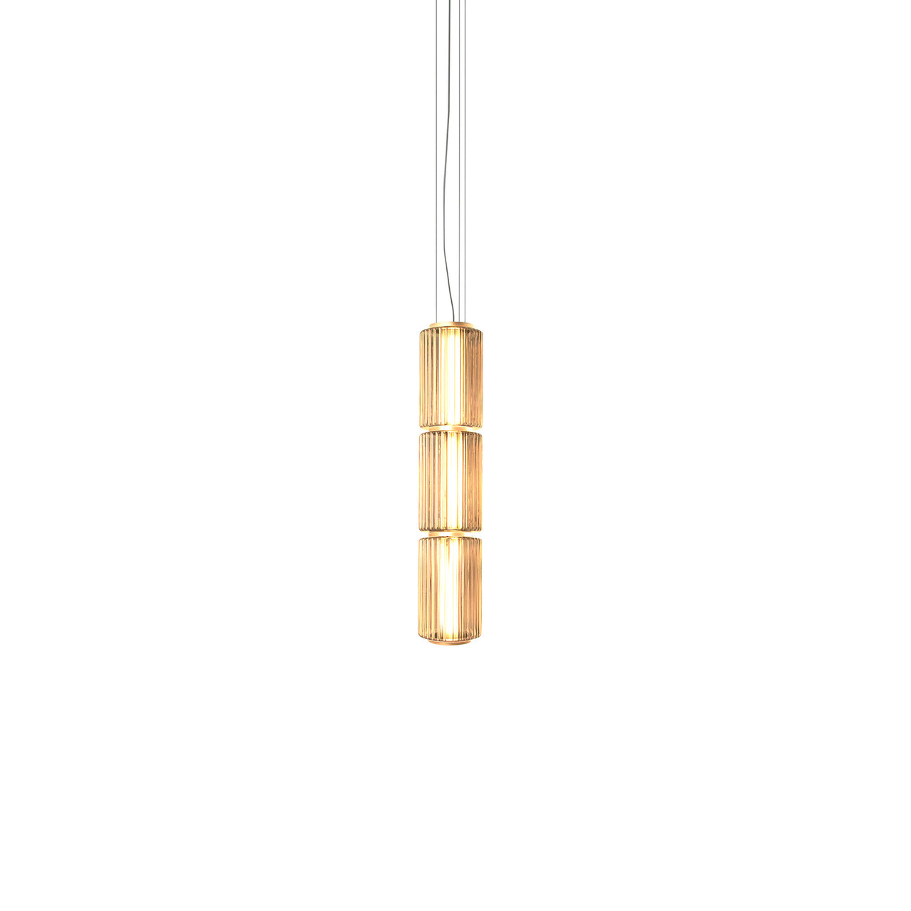 Column 175 Vertical Pendant: 3 Units + Amber