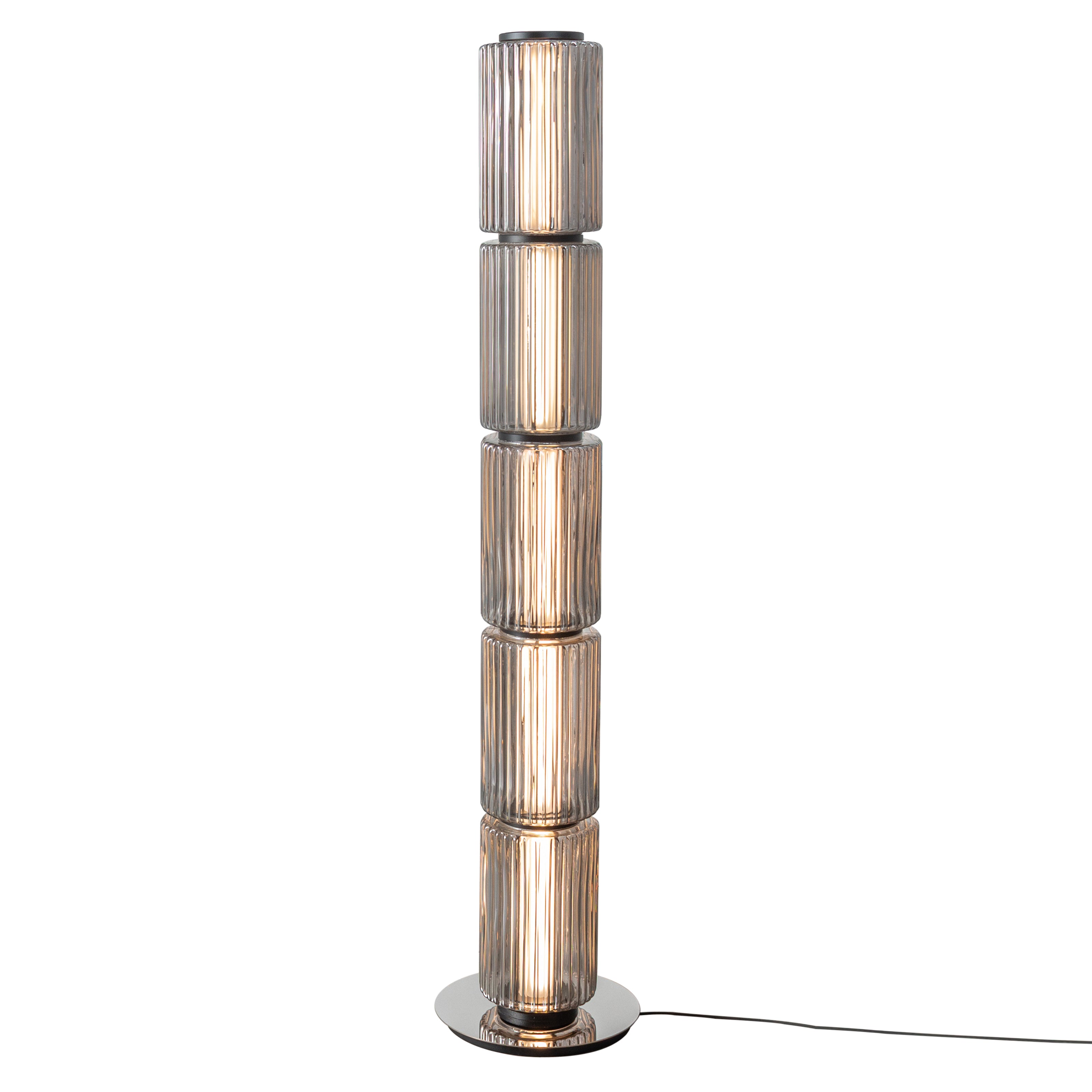 Column 175 Floor Lamp: 5 + Carbon