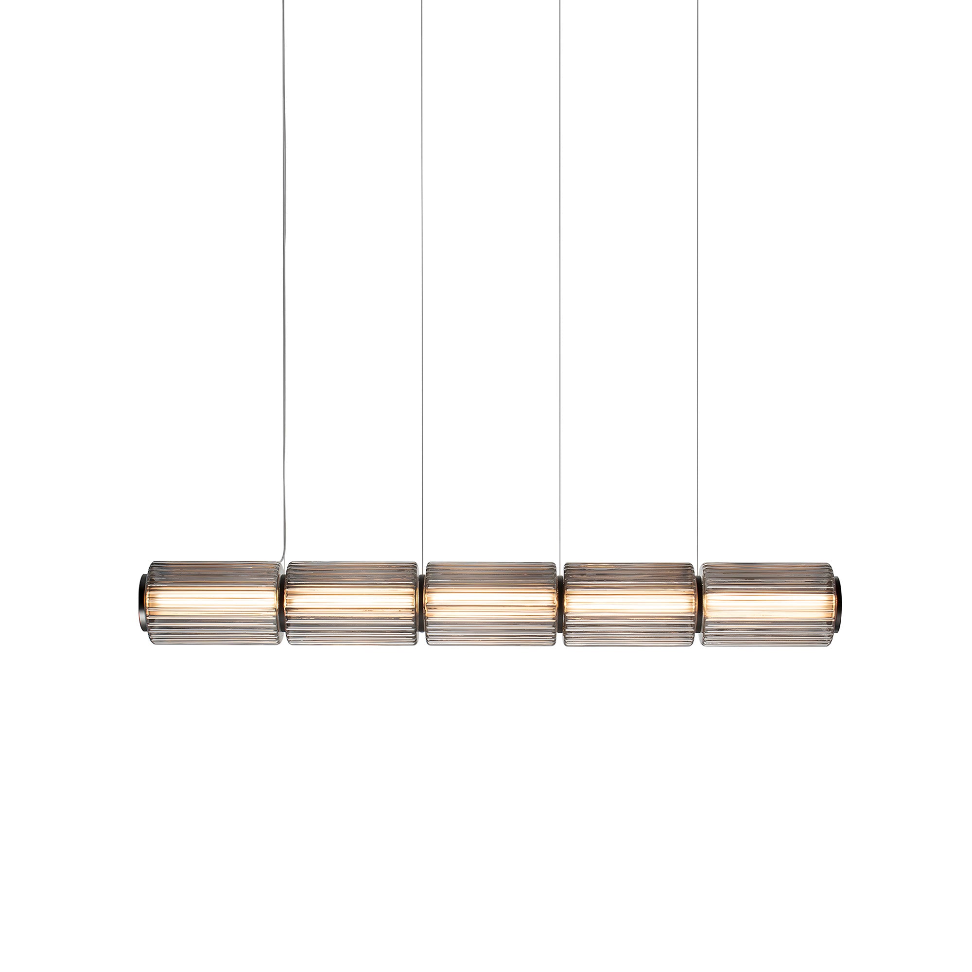 Column 175 Horizontal Pendant: 5 Units + Carbon