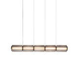 Column 175 Horizontal Pendant: 5 Units + Carbon