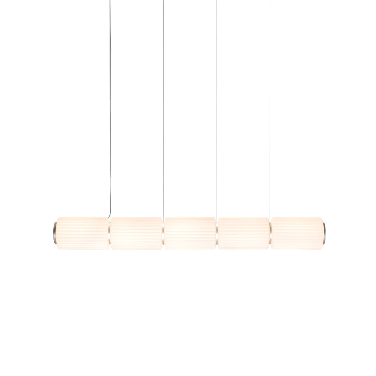 Column 175 Horizontal Pendant: 5 Units + Ivory