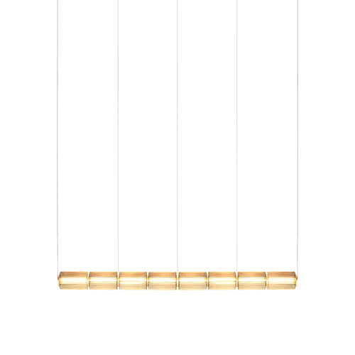 Column 175 Horizontal Pendant: 8 Units + Amber