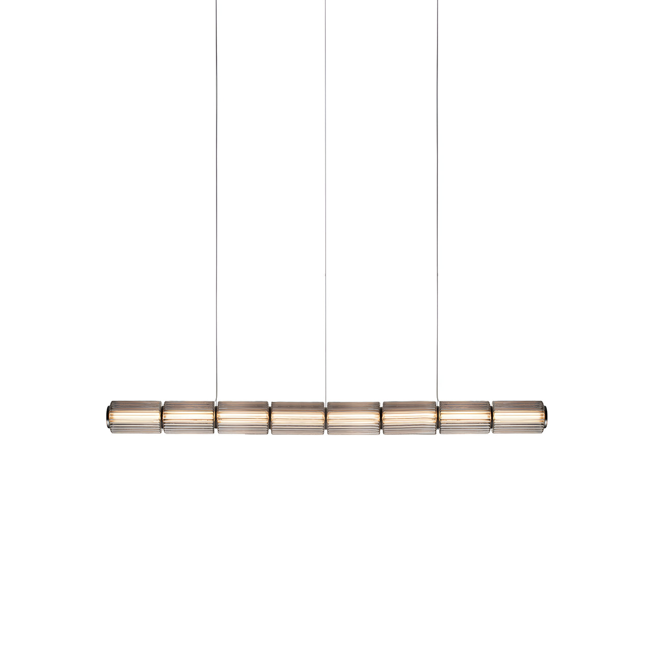 Column 175 Horizontal Pendant: 8 Units + Carbon