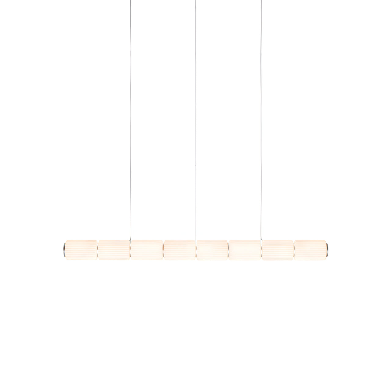Column 175 Horizontal Pendant: 8 Units + Ivory