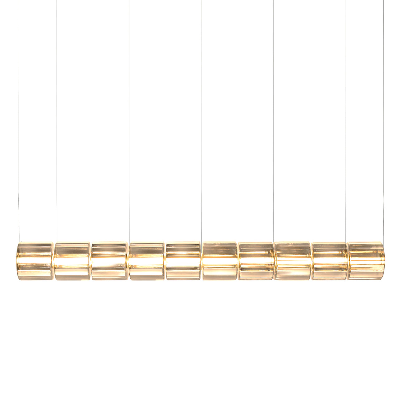 Column 300 Horizontal Pendant: 10 Units + Amber