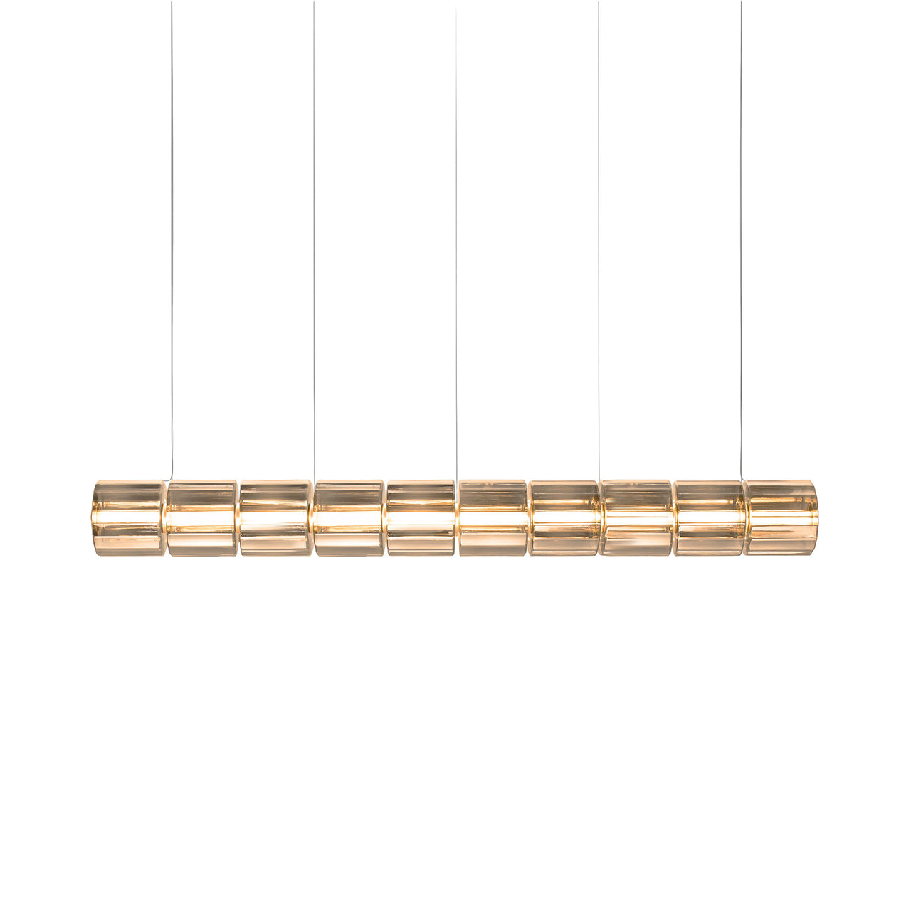 Column 300 Horizontal Pendant: 10 Units + Amber