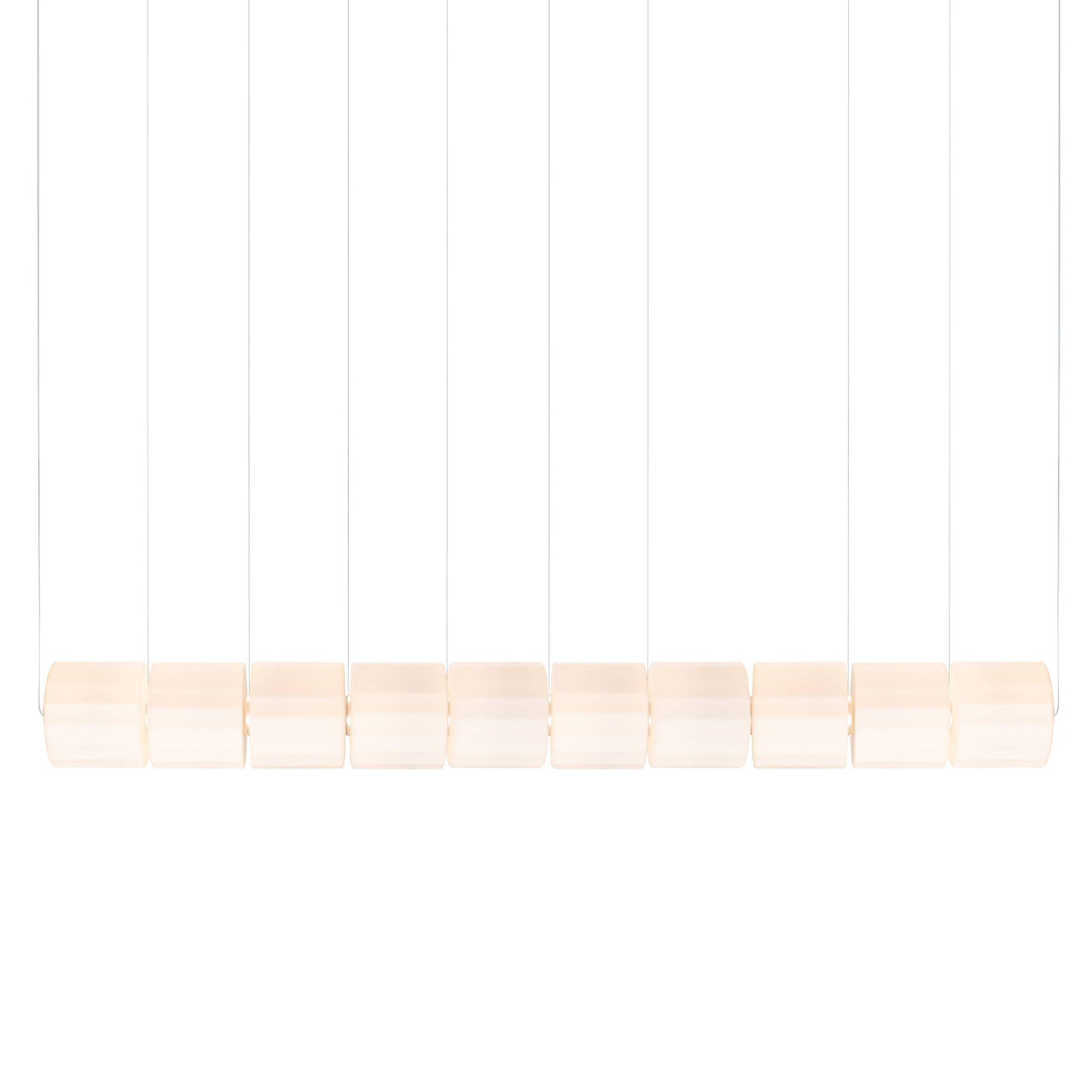 Column 300 Horizontal Pendant: 10 Units + Ivory