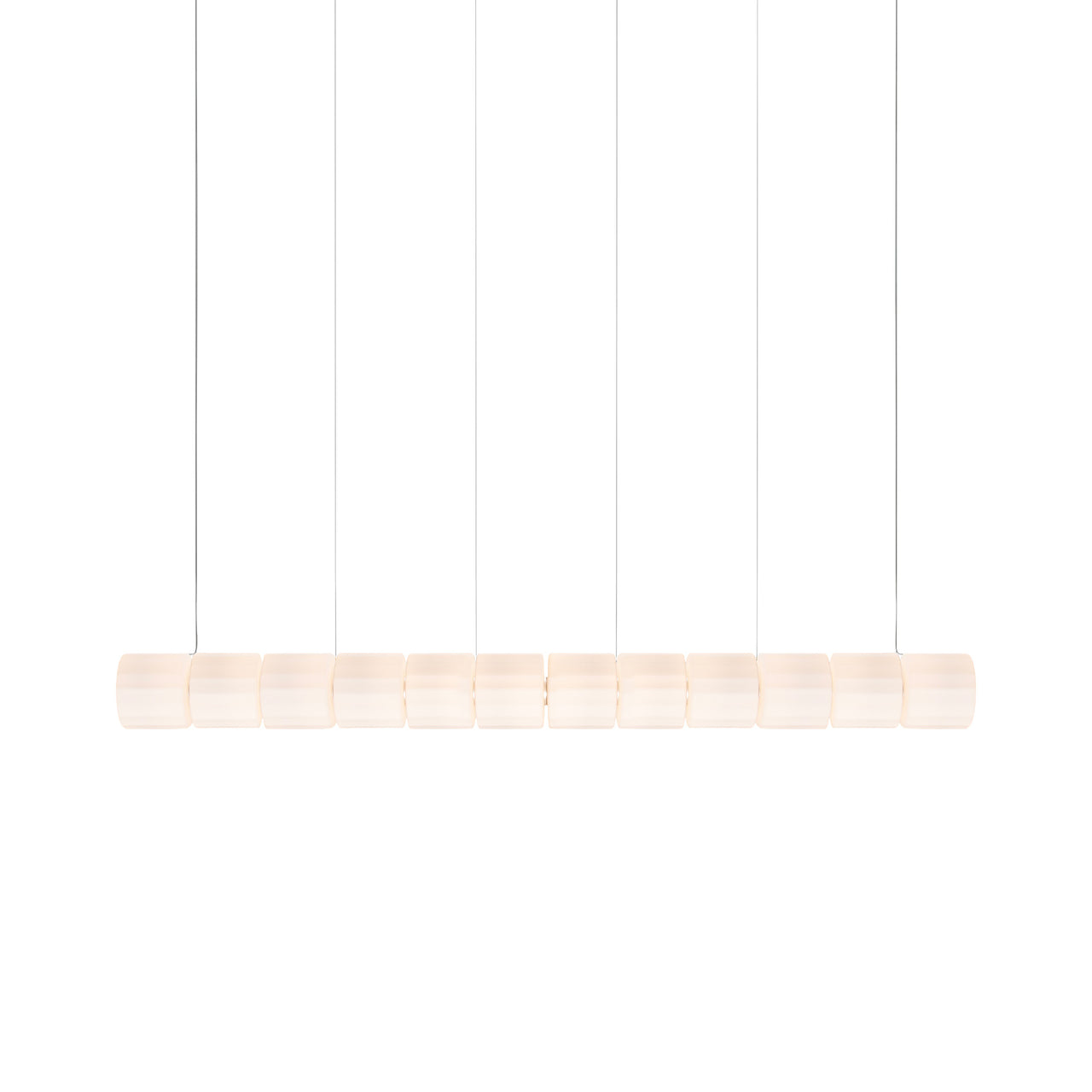 Column 300 Horizontal Pendant: 12 Units + Ivory